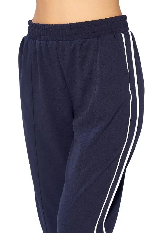 Navy Jogger Drawstring Sweatpants