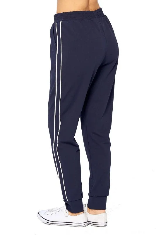 Navy Jogger Drawstring Sweatpants
