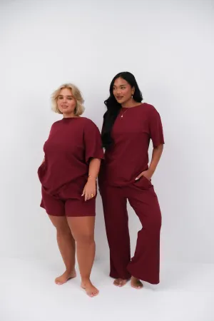 NOLYN RIB TEE WINE