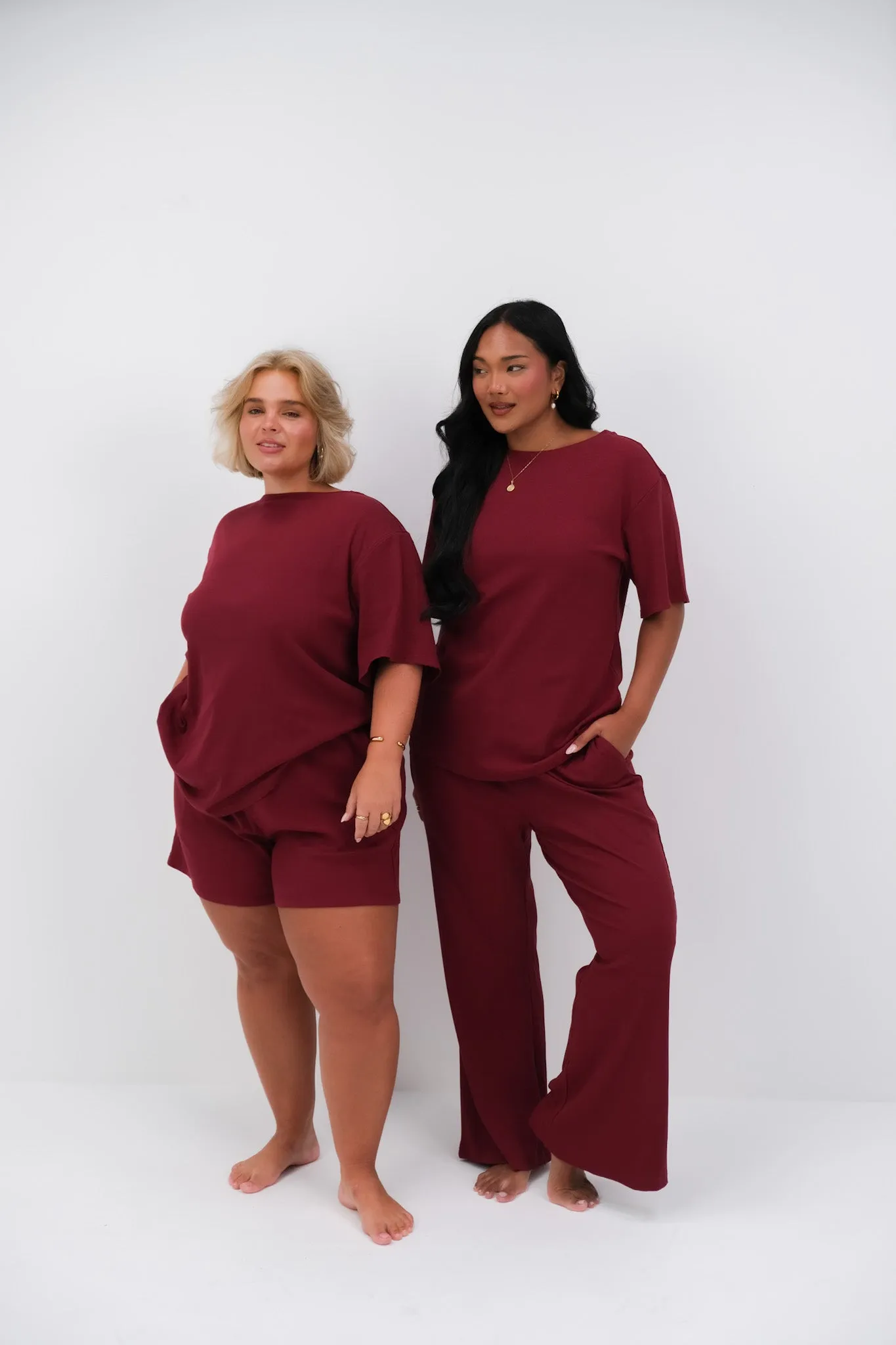 NOLYN RIB TEE WINE