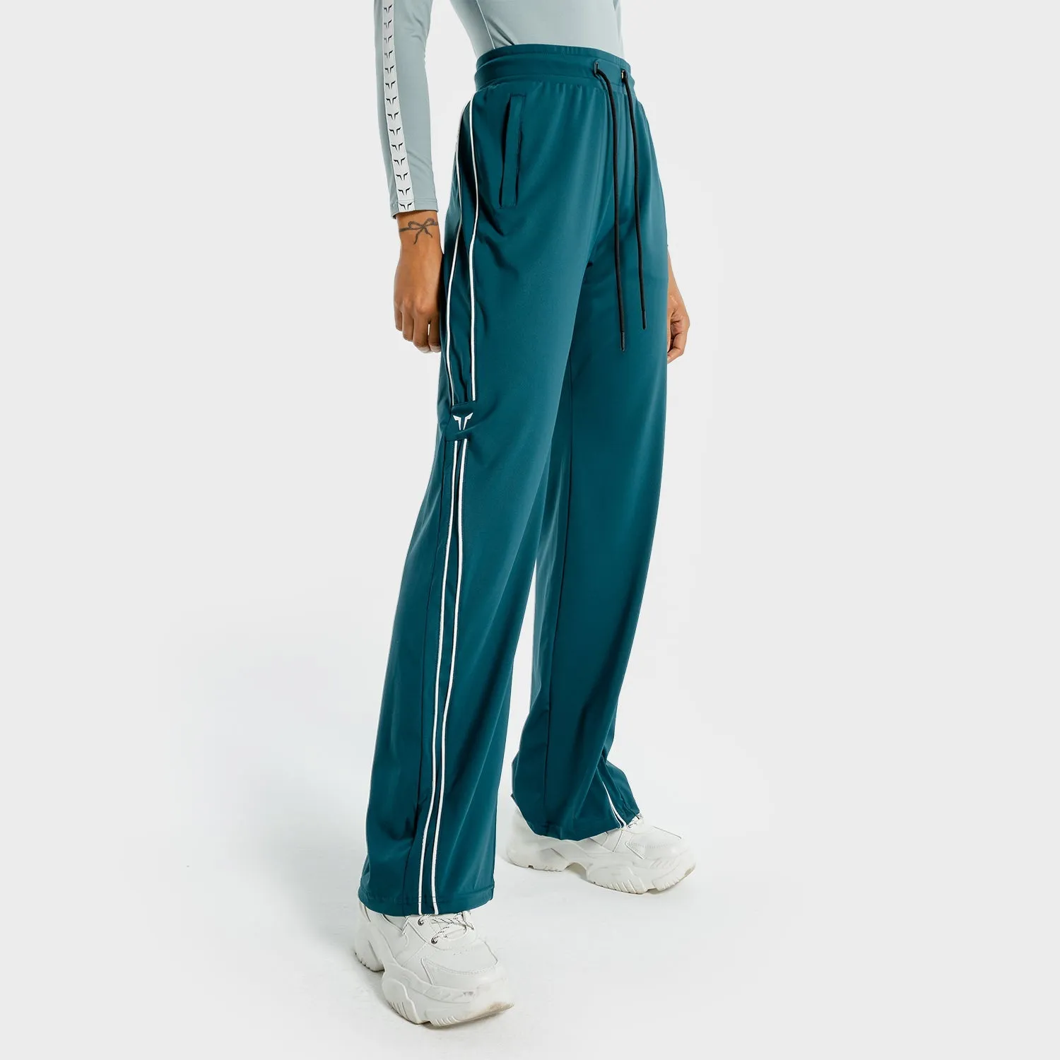 Noor Wide Leg Pants - Teal