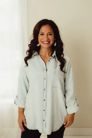 Oversized Denim Shirt