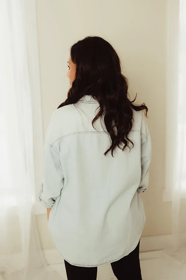 Oversized Denim Shirt