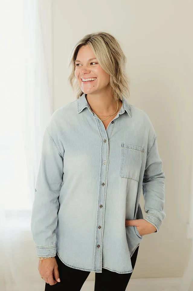 Oversized Denim Shirt