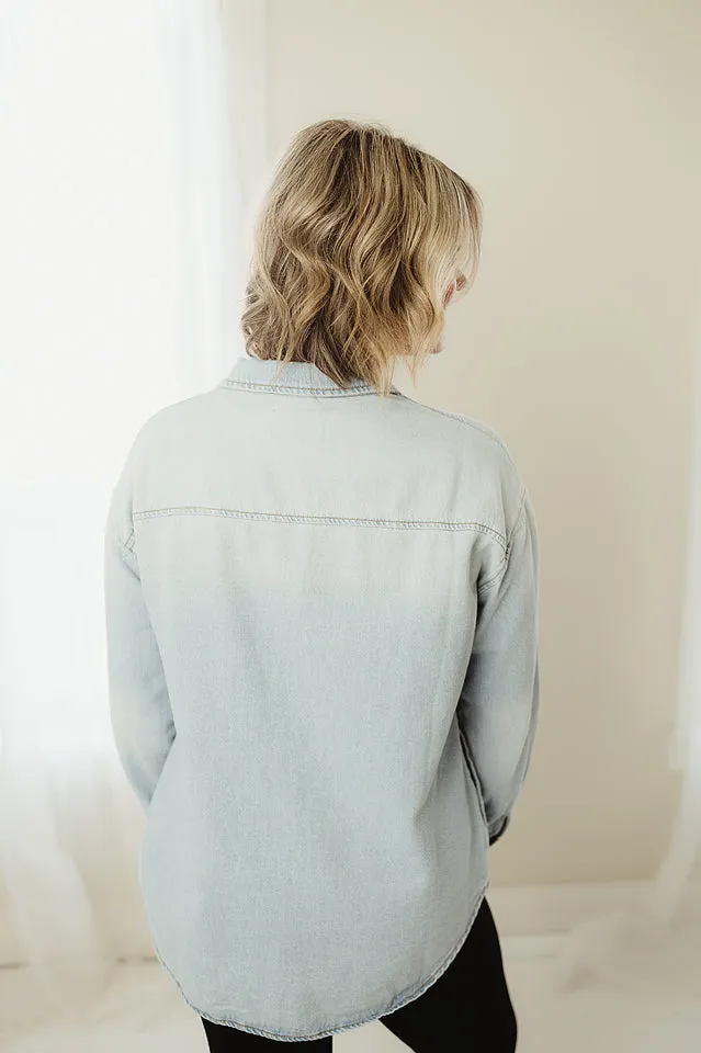 Oversized Denim Shirt
