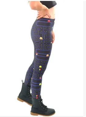 PacMan Pattern Printed Leggings