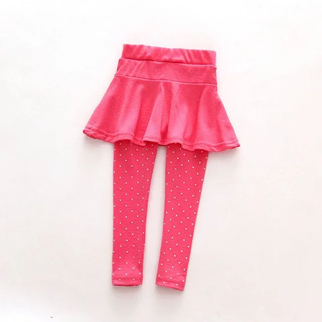 Polka Dot Skirt Leggings
