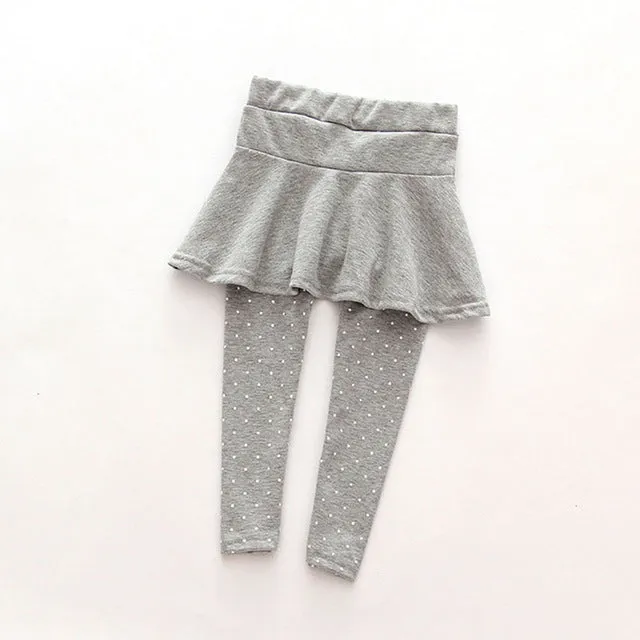 Polka Dot Skirt Leggings