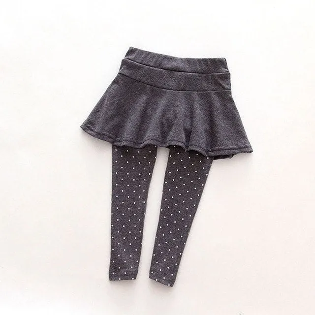 Polka Dot Skirt Leggings