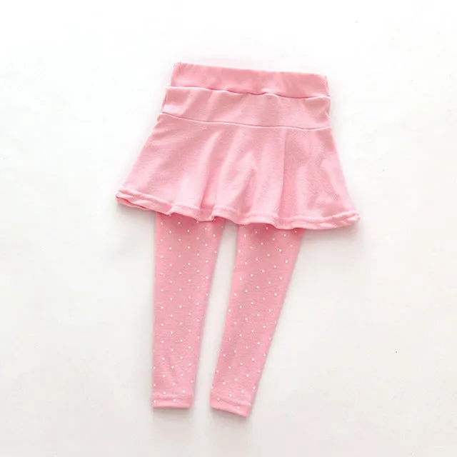 Polka Dot Skirt Leggings