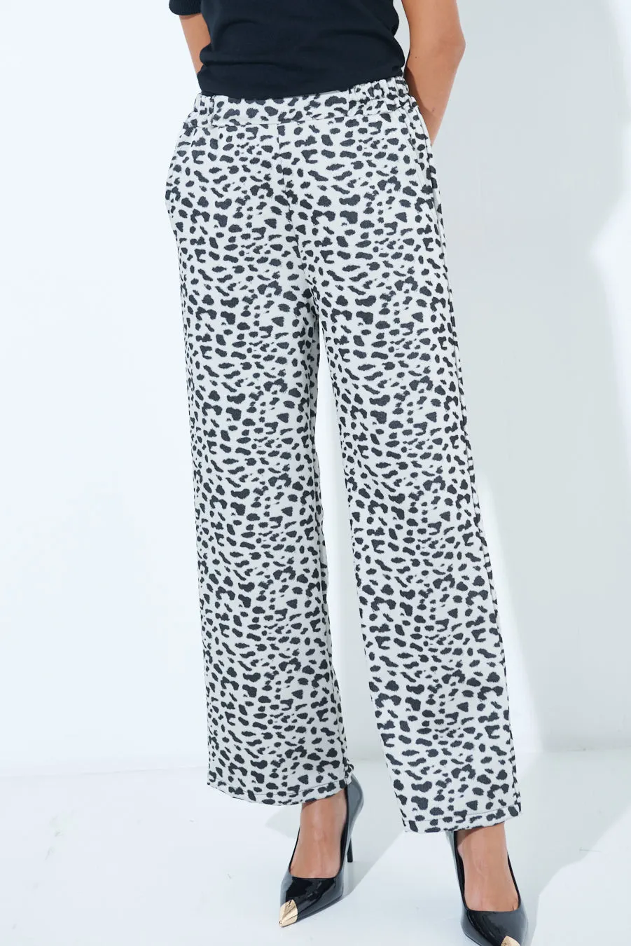 Printed wide-leg pants wholesale