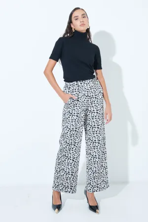 Printed wide-leg pants wholesale