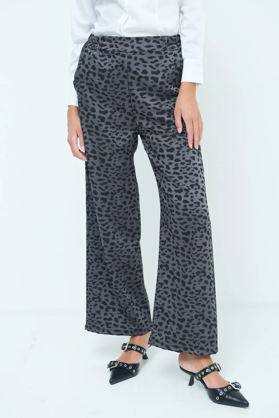 Printed wide-leg pants wholesale
