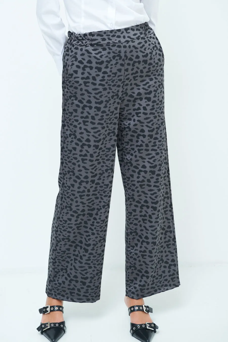 Printed wide-leg pants wholesale