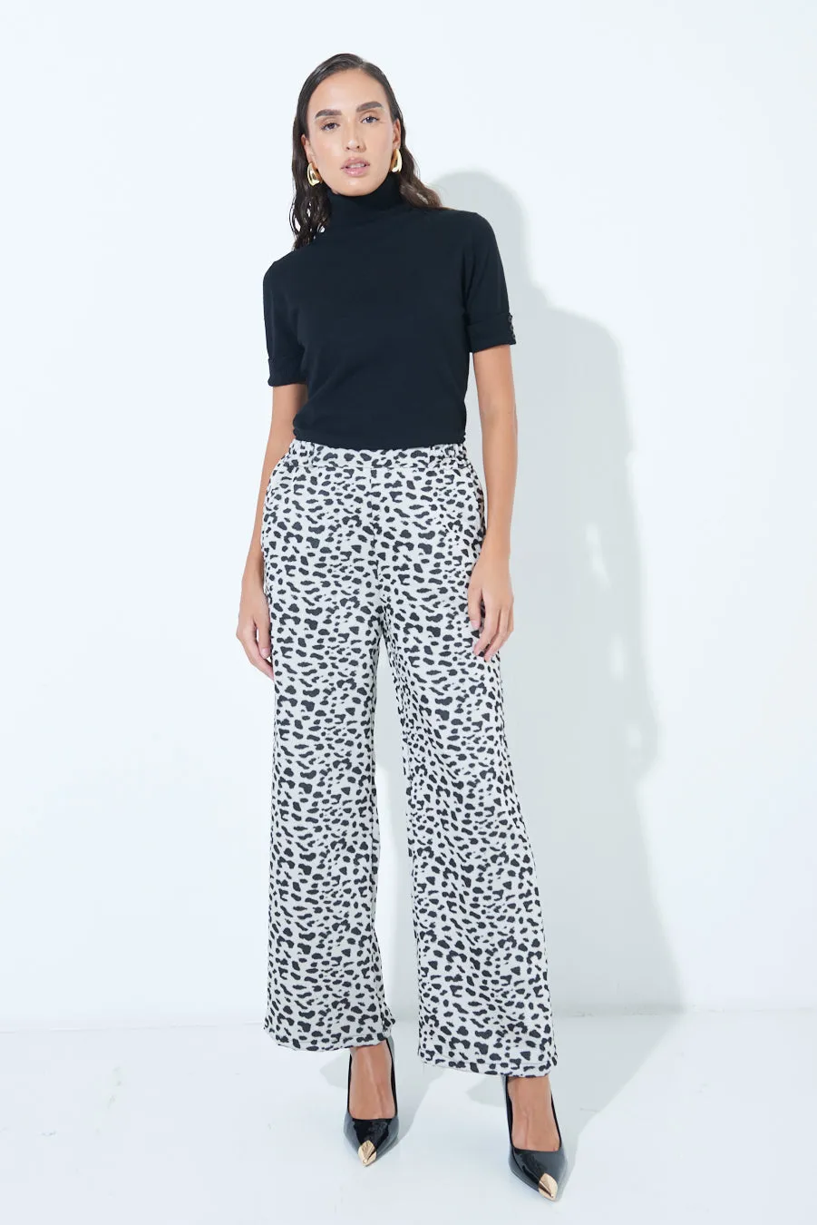 Printed wide-leg pants wholesale