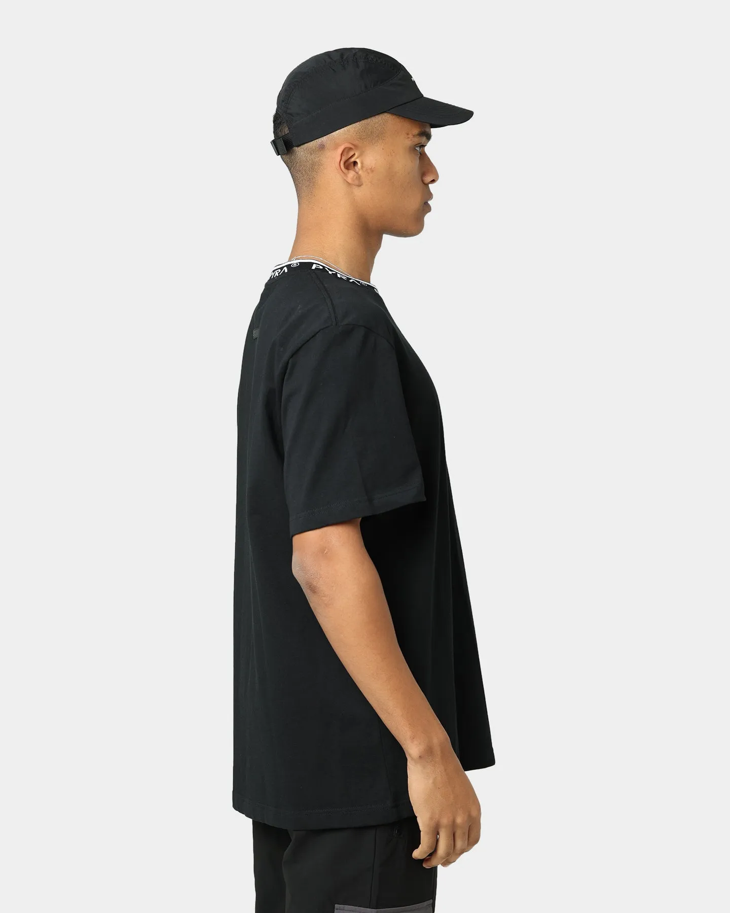 PYRA Jacquard Logo T-Shirt Black