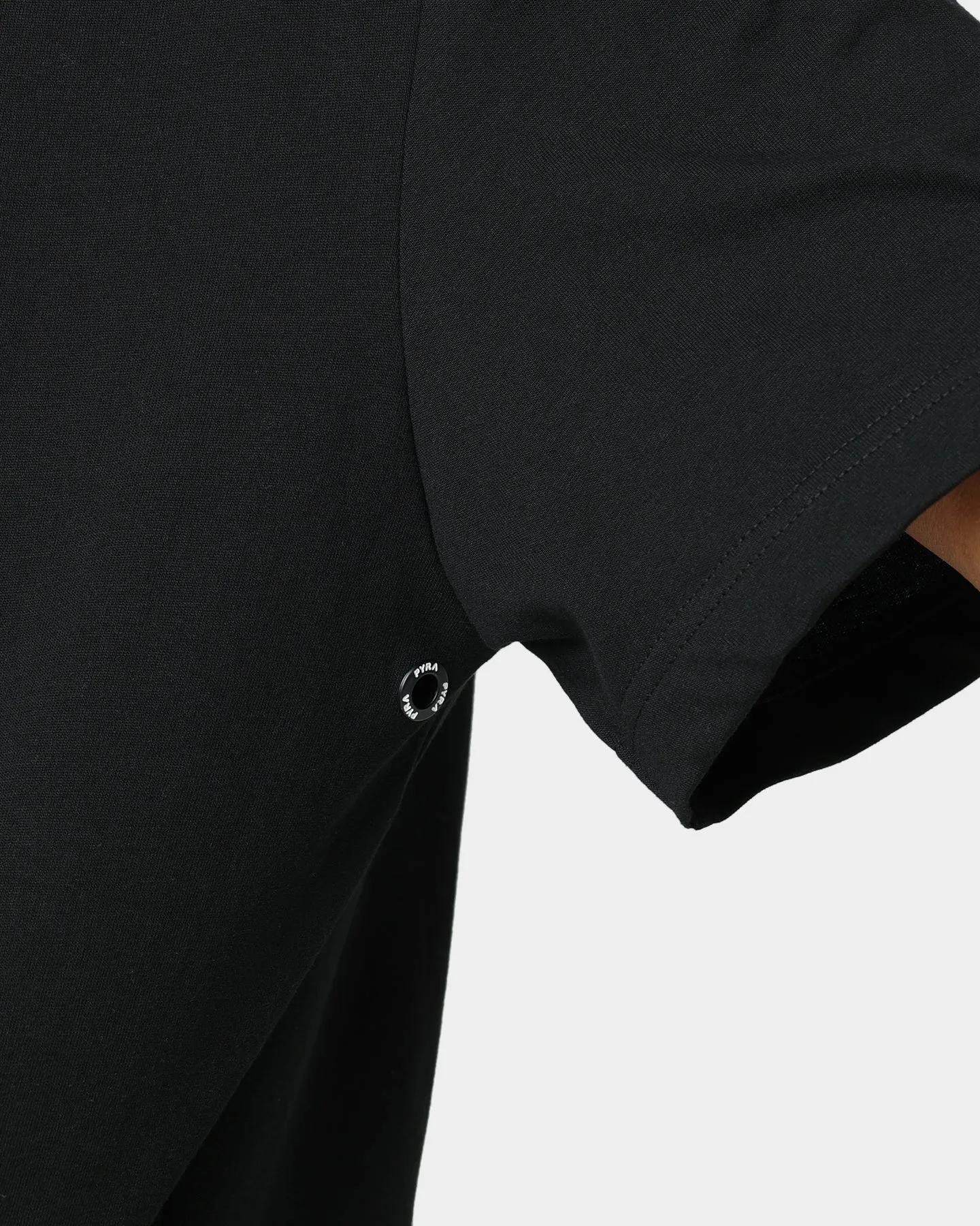 PYRA Jacquard Logo T-Shirt Black