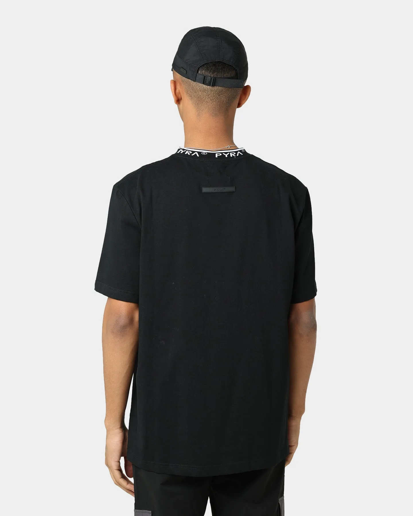 PYRA Jacquard Logo T-Shirt Black