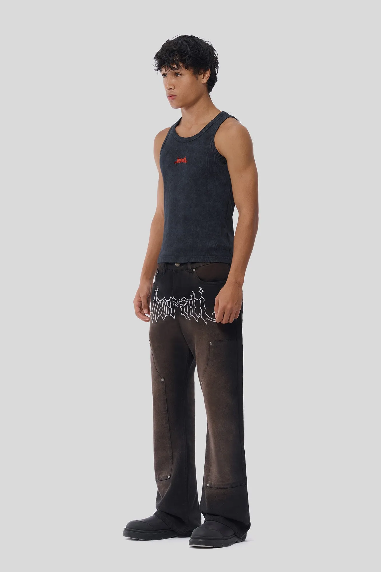 RED Tank Top — Washed Grey