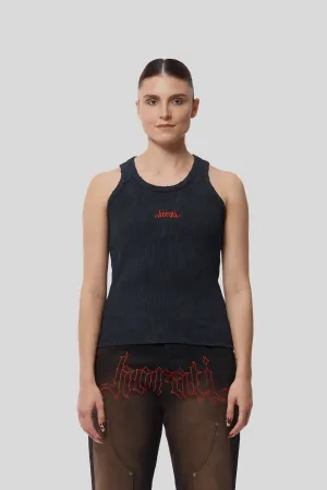 RED Tank Top — Washed Grey