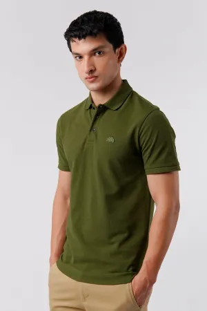 Regular Fit Polo Shirt - Olive Green