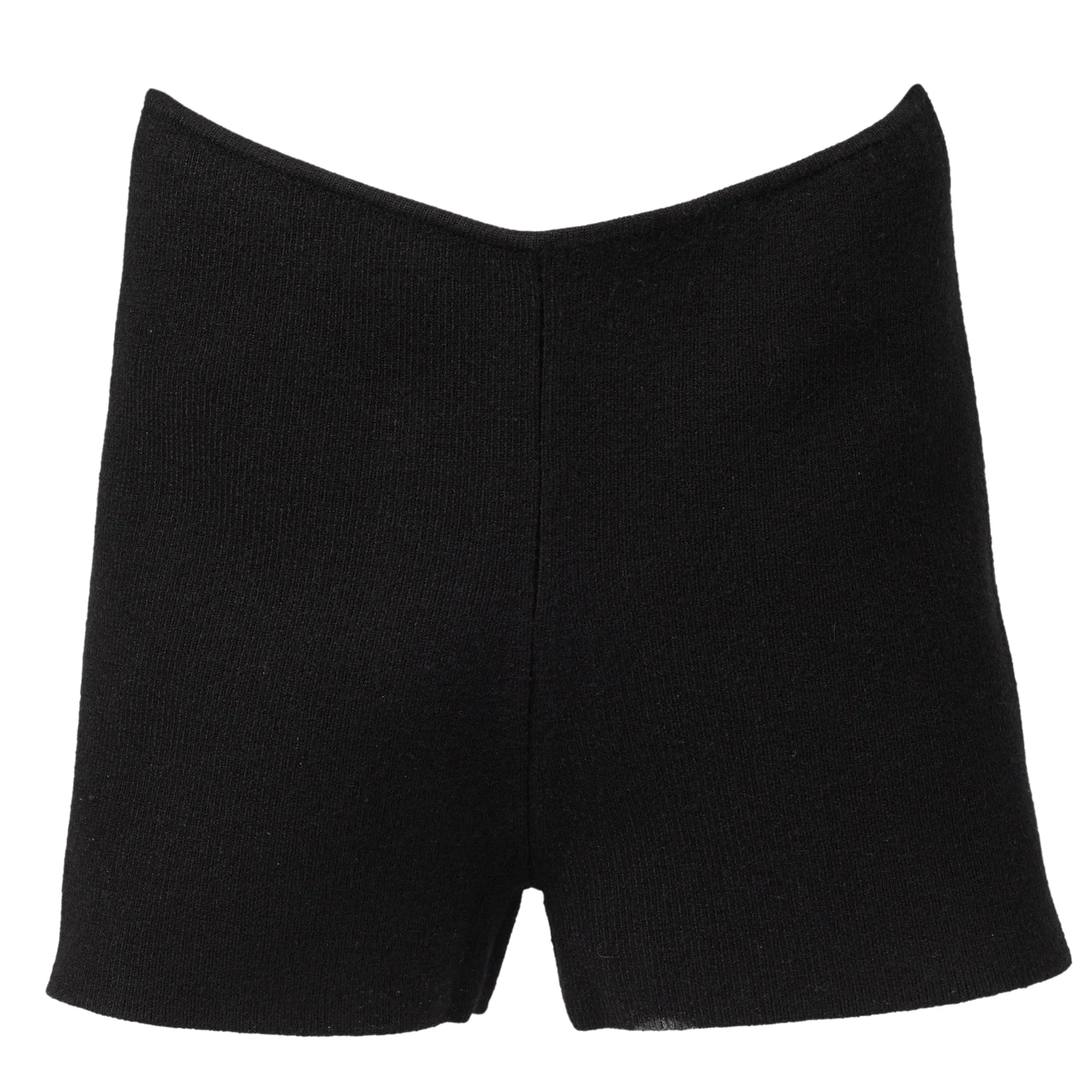 RIB KNIT HOT SHORT / BLACK