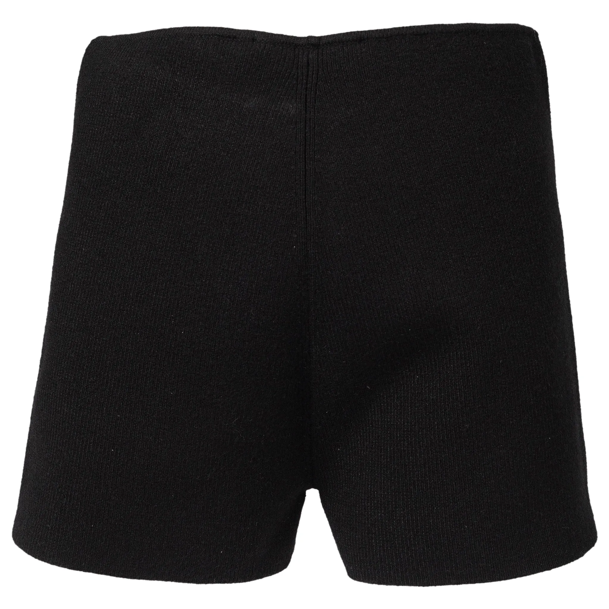 RIB KNIT HOT SHORT / BLACK