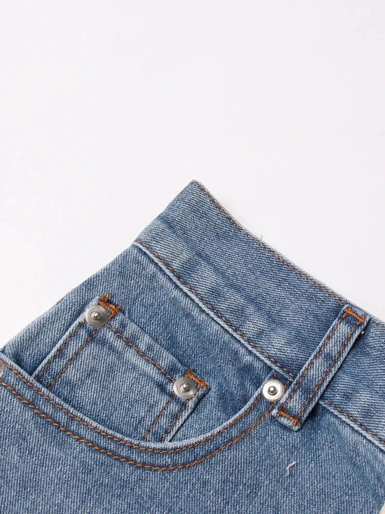Ribbons Denim Shorts