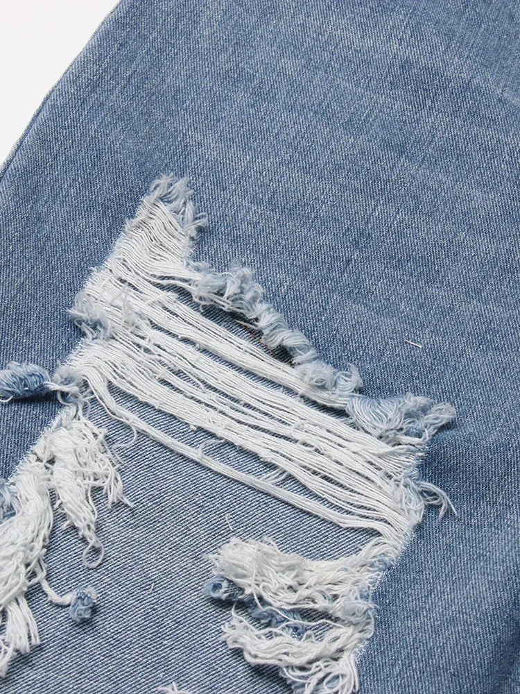 Ribbons Denim Shorts