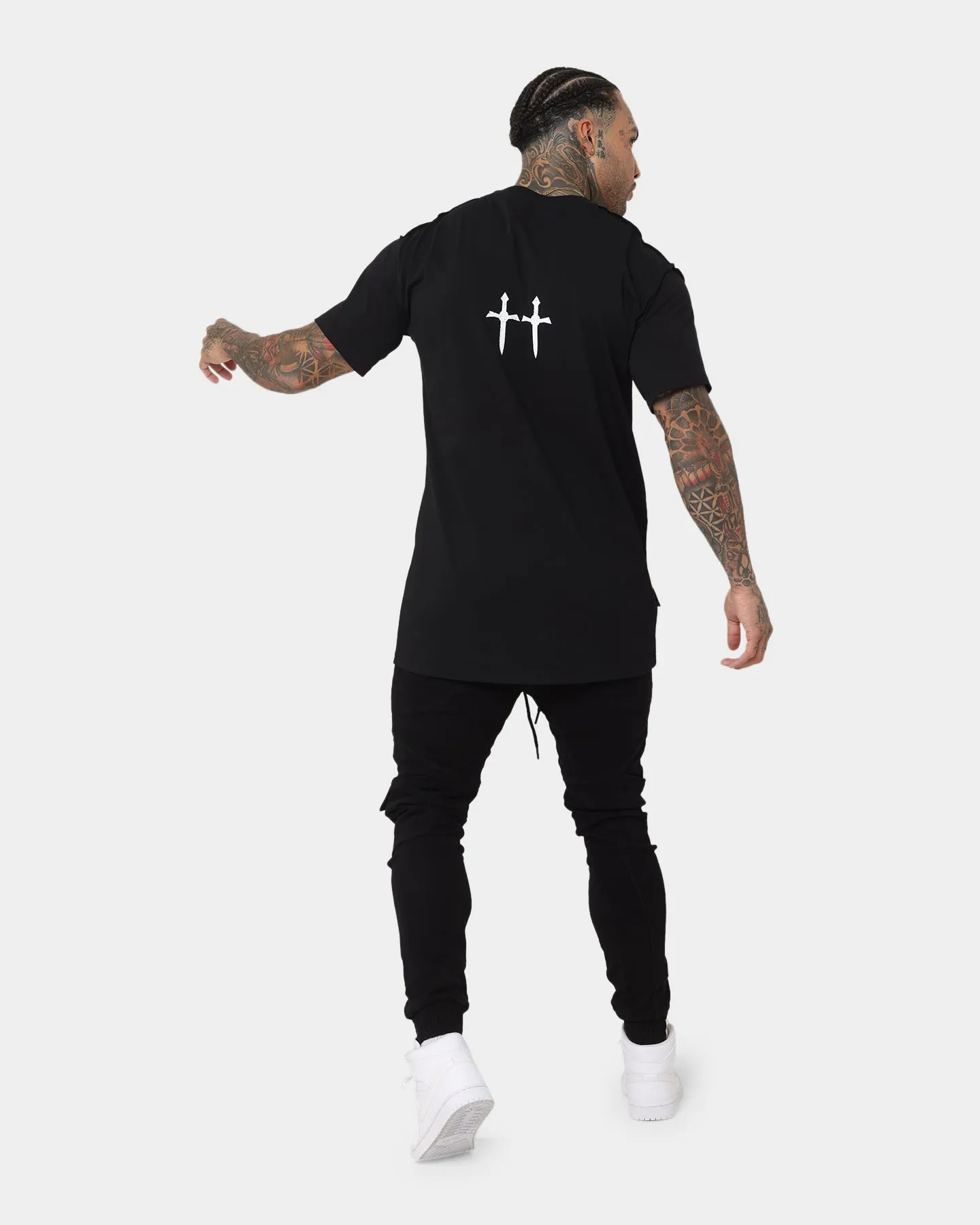 Saint Morta Bird Of Prey Lafayette T-Shirt Black/White