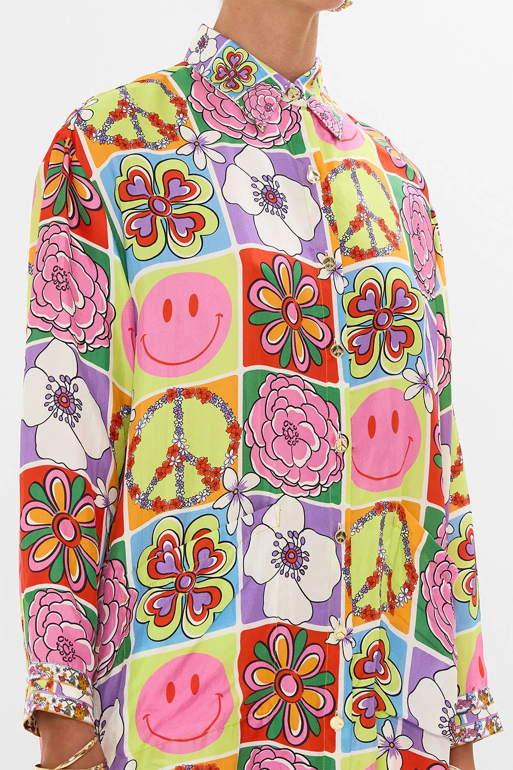 SHIRT TUNIC WITH POCKETS COSMIC PRAIRIE