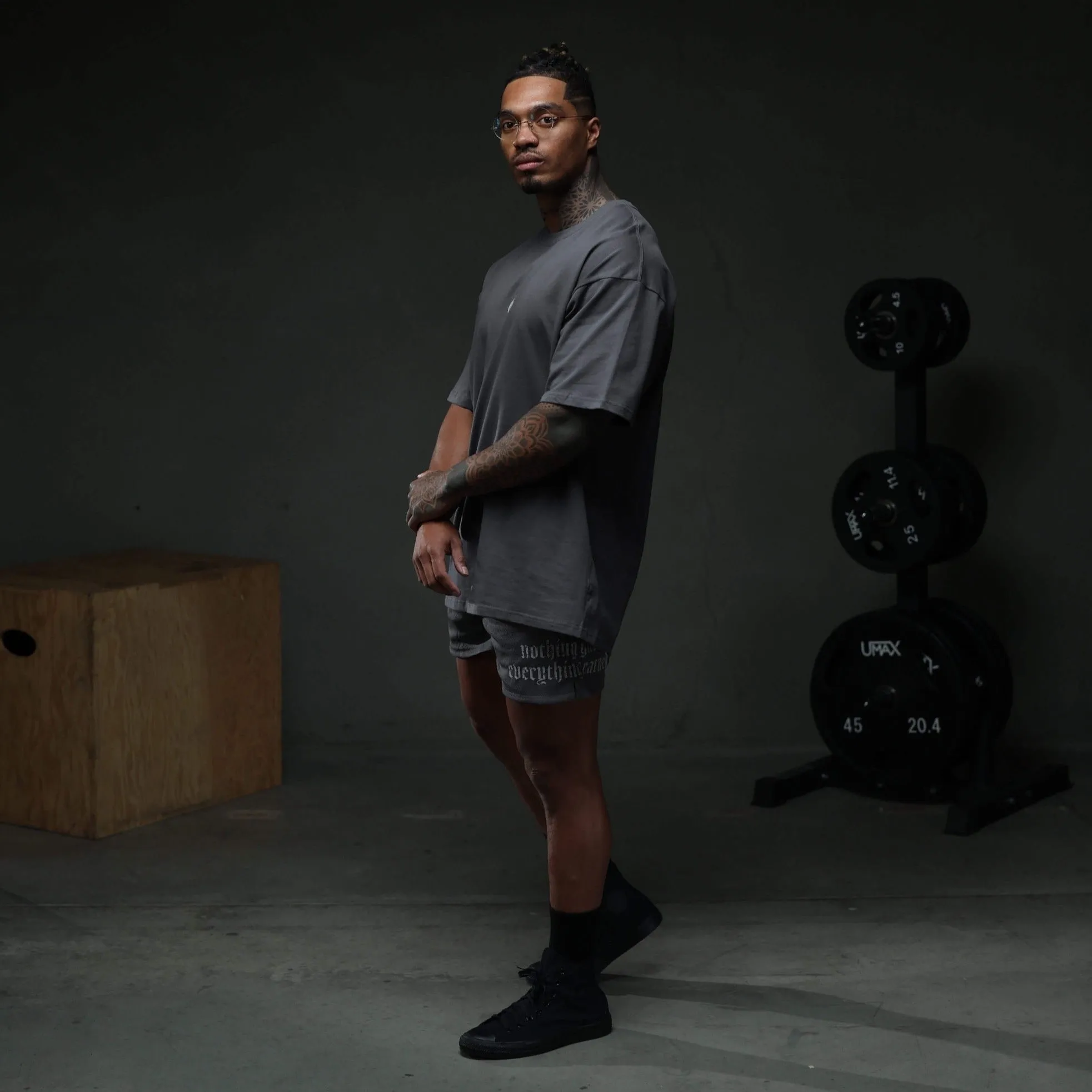 Skull Tee - Charcoal