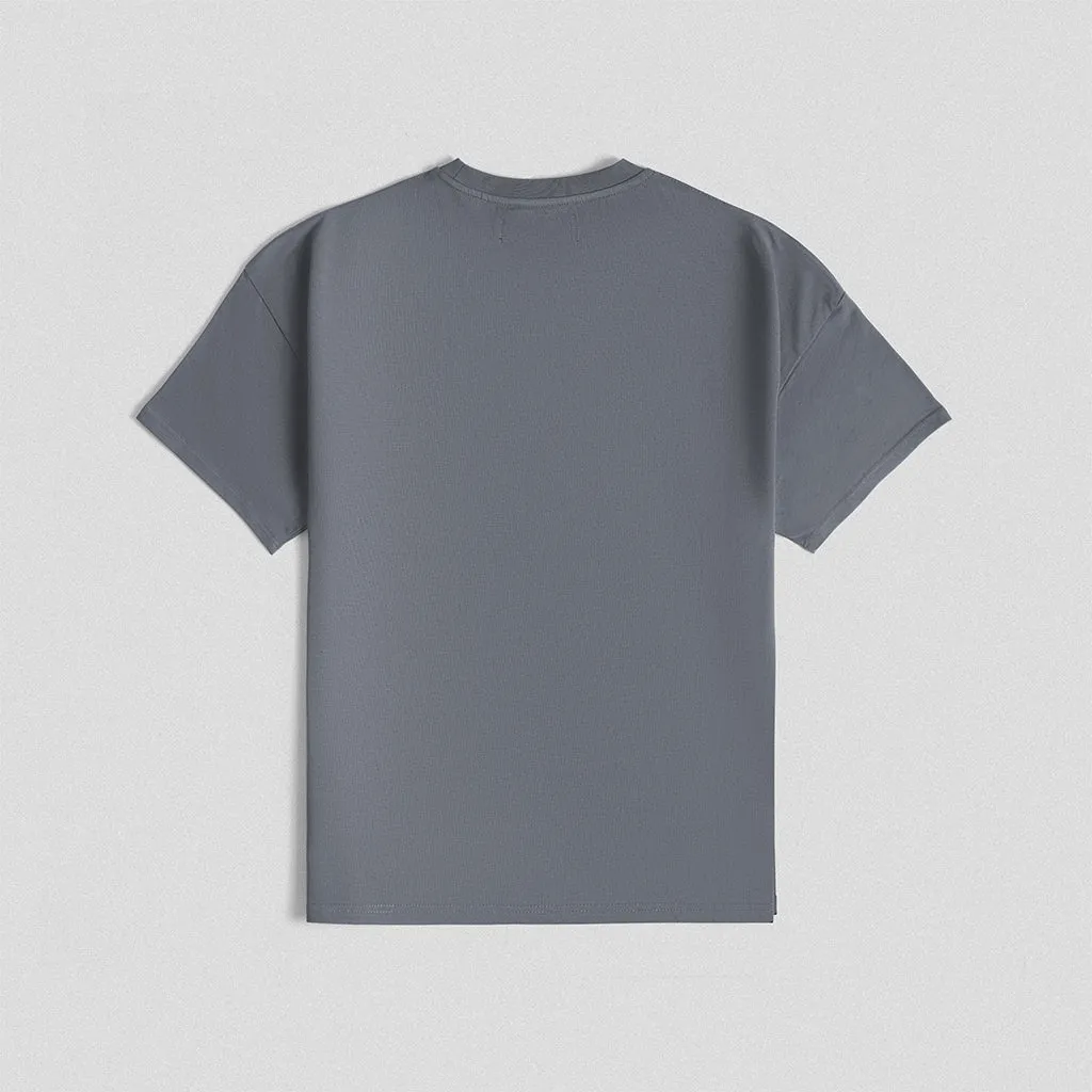 Skull Tee - Faded Blue