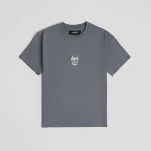 Skull Tee - Faded Blue