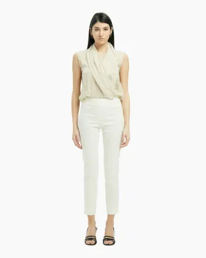 Stretch Legging Trousers - Osso White