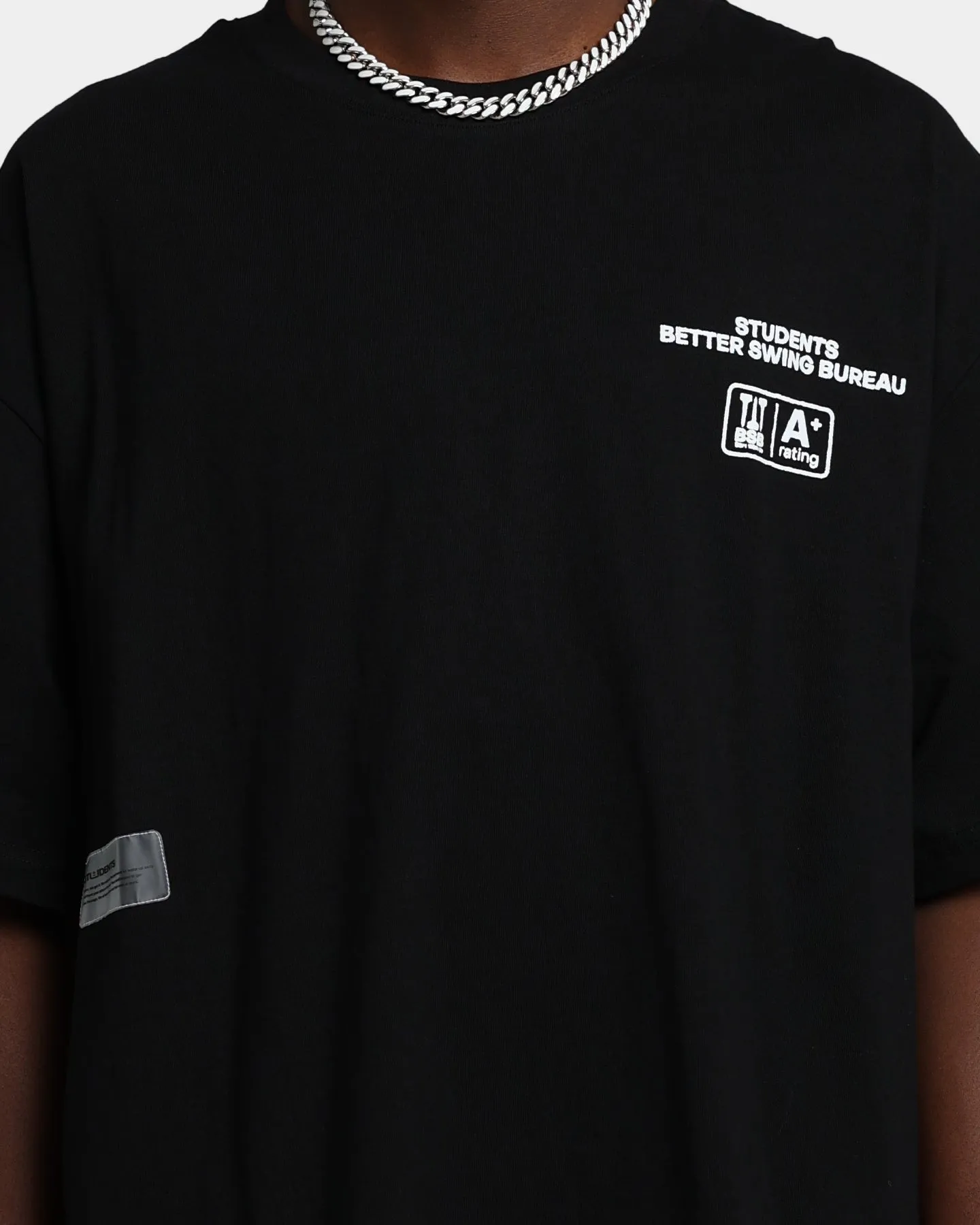 Students Golf Better Swing Bureau T-Shirt Black