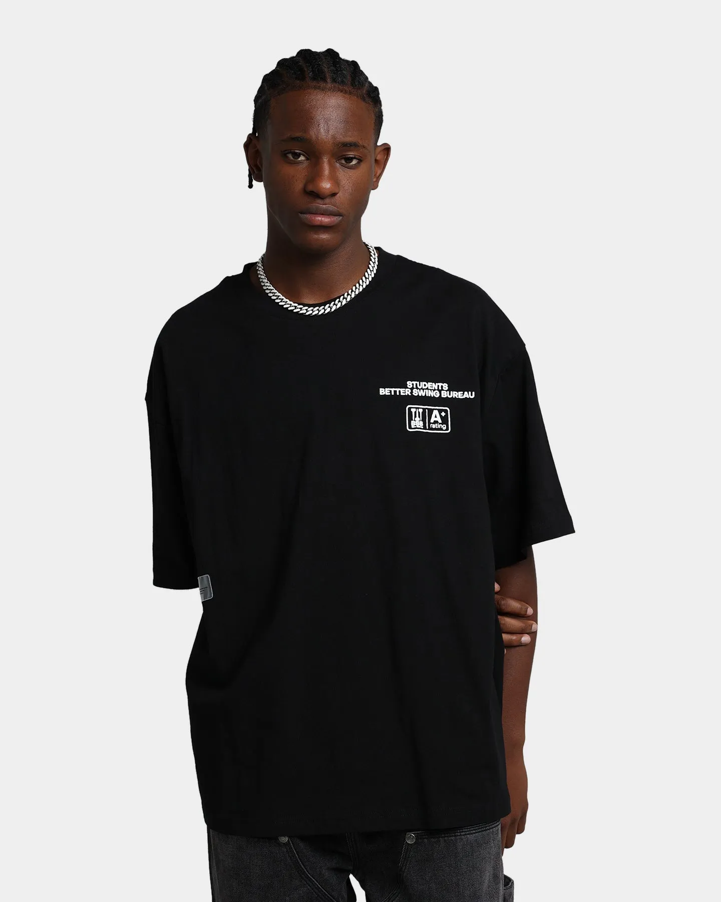 Students Golf Better Swing Bureau T-Shirt Black