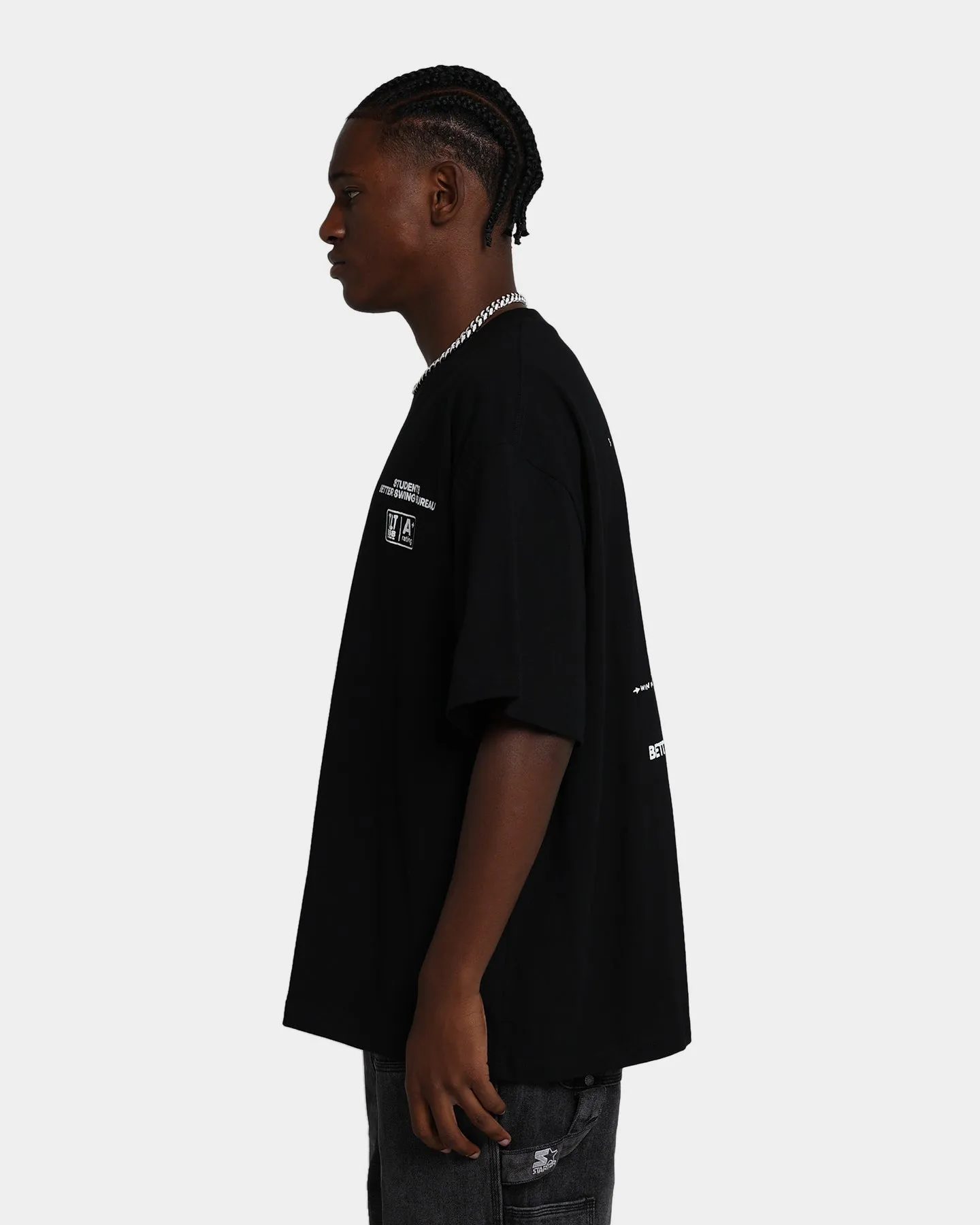 Students Golf Better Swing Bureau T-Shirt Black