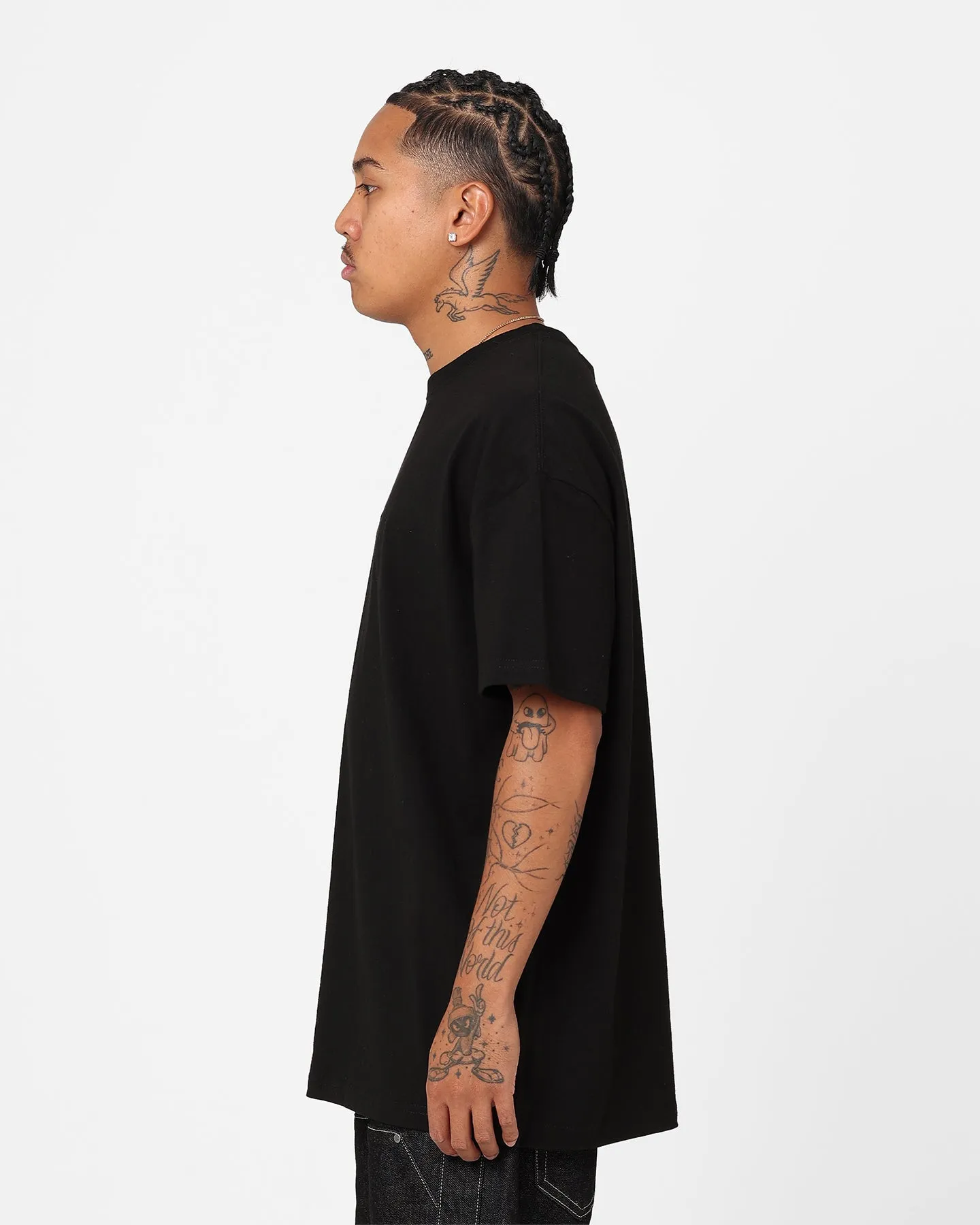 Stussy Tonal Stock Oversized Heavy Weight T-Shirt Black
