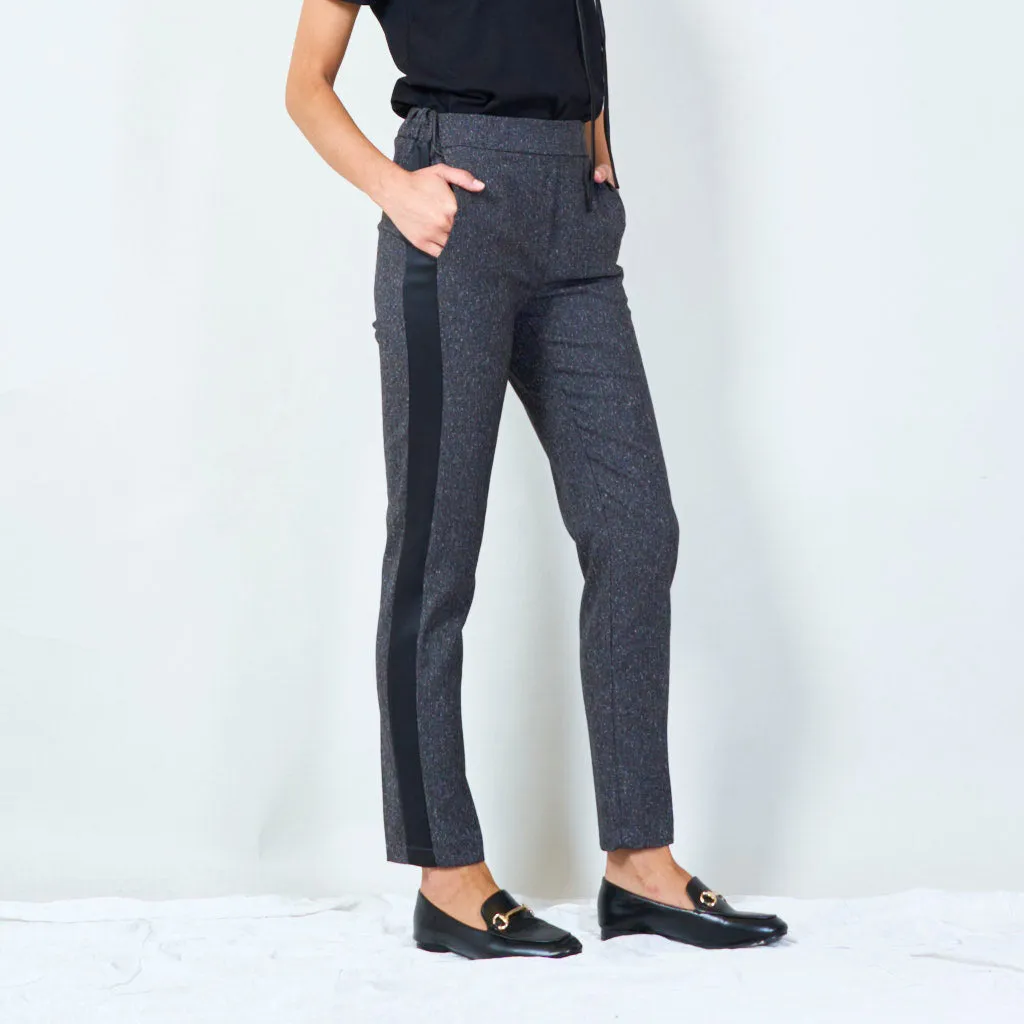 Tailored pants with elastic waistband wholesale