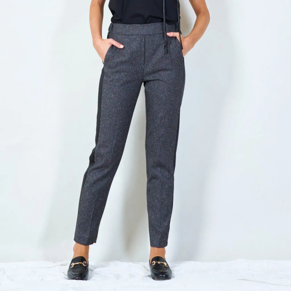 Tailored pants with elastic waistband wholesale