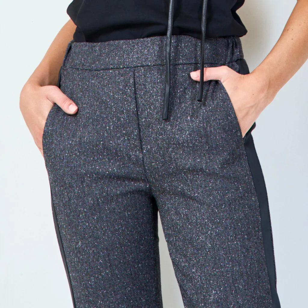 Tailored pants with elastic waistband wholesale