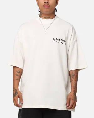 The Anti Order Brail Mock Neck T-Shirt Off White/Black