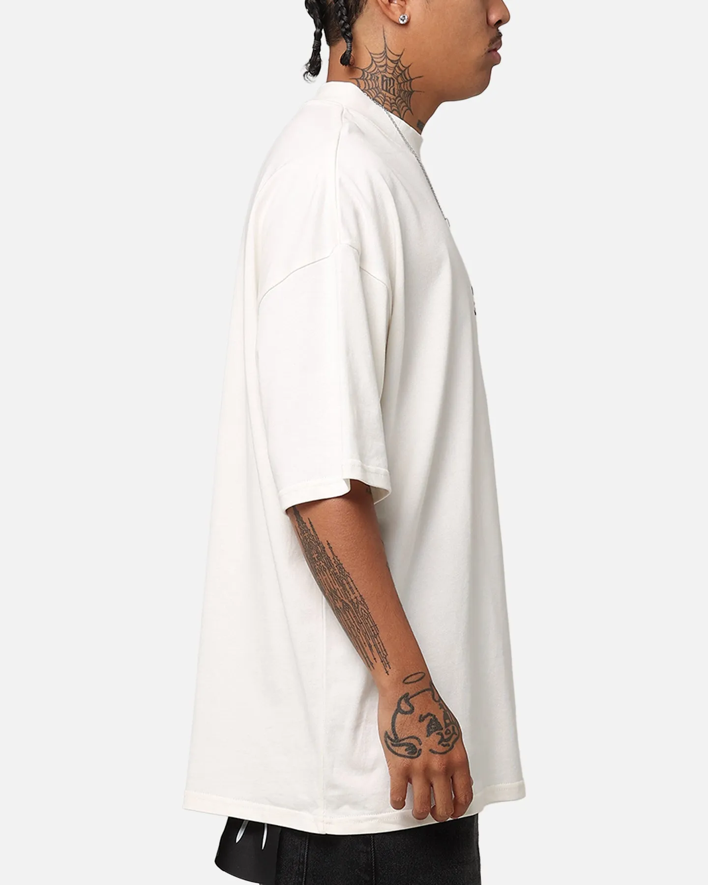 The Anti Order Brail Mock Neck T-Shirt Off White/Black