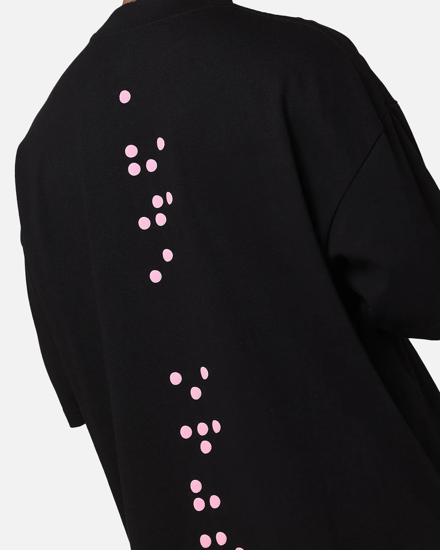 The Anti Order Brail Mockneck T-Shirt Black/Pink