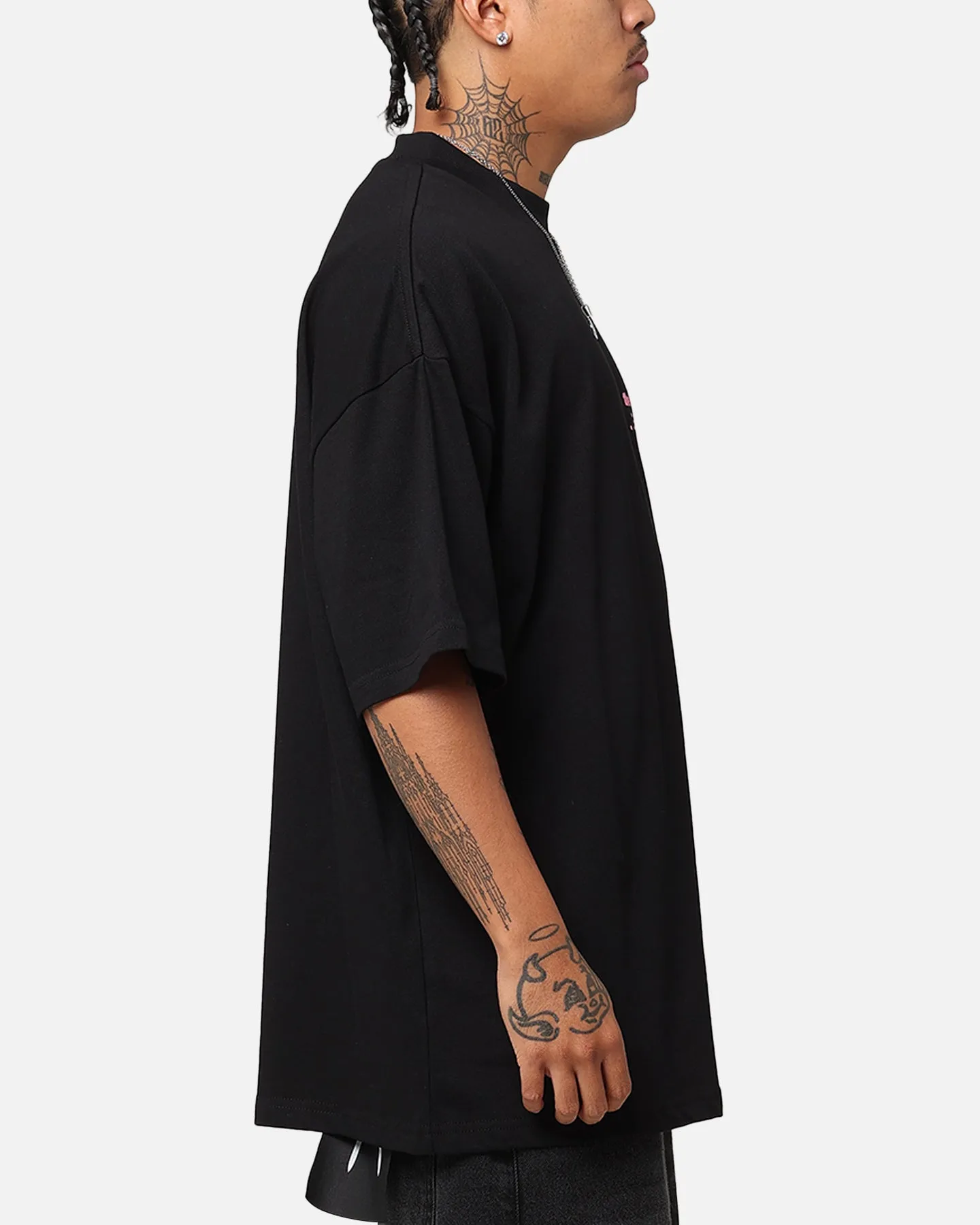 The Anti Order Brail Mockneck T-Shirt Black/Pink