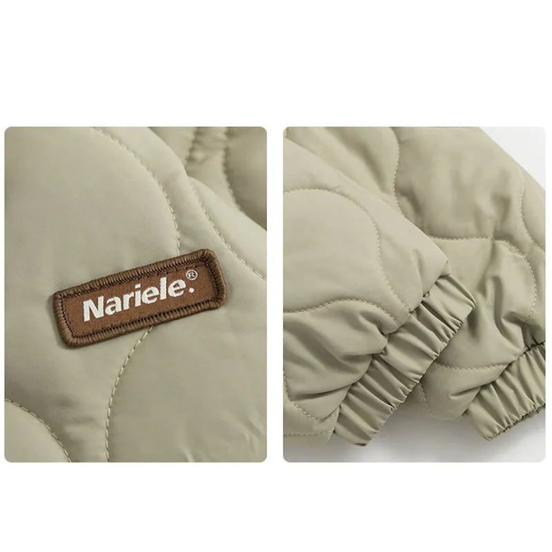 THICKENED FLEECE-LINED REVERSIBLE WEAR CASUAL COAT
