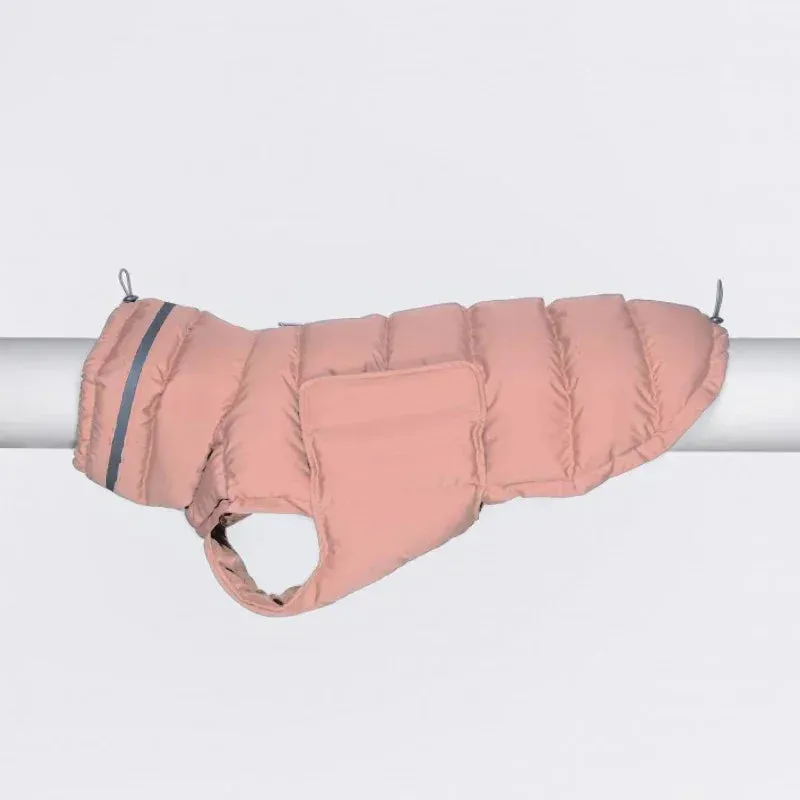 Windproof Adjustable Dog Parka Vest - Winter Fashion for Italian Greyhounds and Whippets - Dog Parka Warm Dog Vest Italian Greyhound Clothes Winter Whippet Jacket Windproof Adjustable Solid Dog Coat Greyhounds Outfit