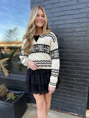 Winter's Night Half Zip Sweater