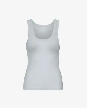 Women Organic Rib Tank Top - Cloudy Grey